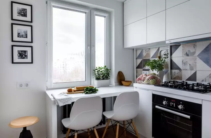 Cocina pequeña rustica moderna